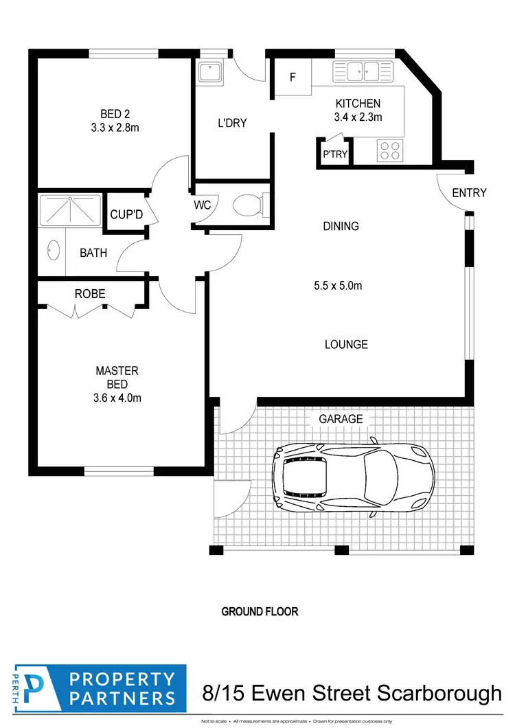 Floorplan of Homely unit listing, 8/15 Ewen Street, Scarborough WA 6019
