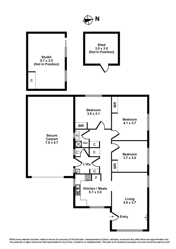 Floorplan of Homely house listing, 9 Hayden Crescent, Albion VIC 3020