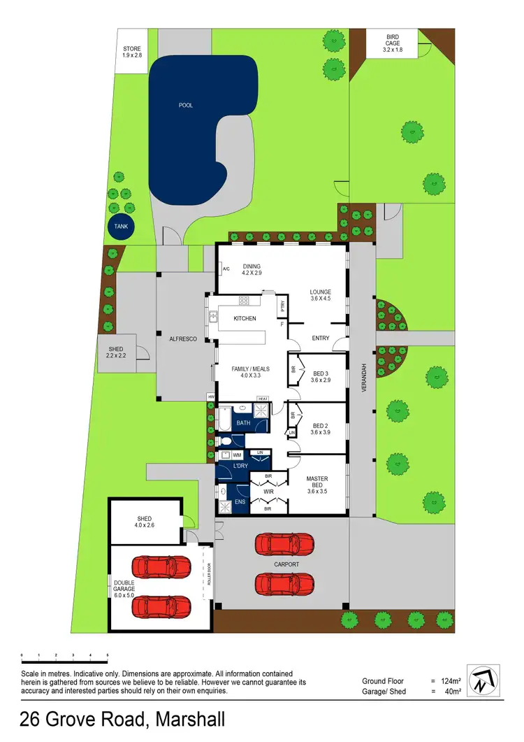 Floorplan of Homely house listing, 26 Grove Road, Marshall VIC 3216