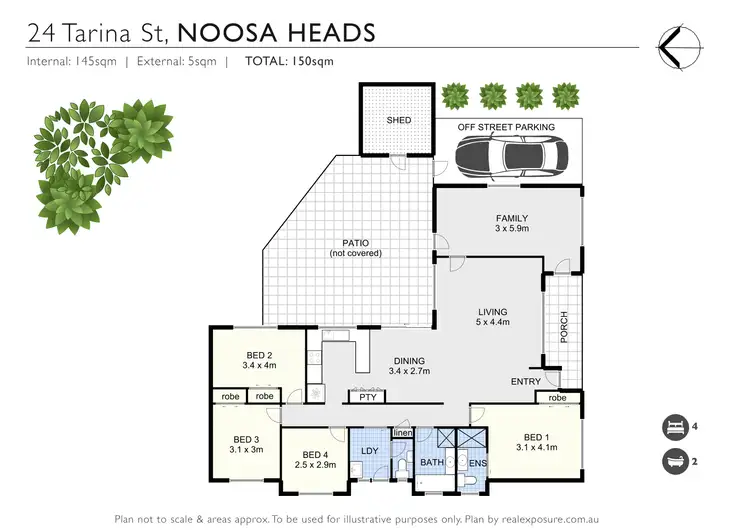 Floorplan of Homely house listing, 24 Tarina Street, Noosa Heads QLD 4567