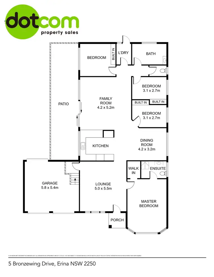 Floorplan of Homely house listing, 5 Bronzewing Drive, Erina NSW 2250