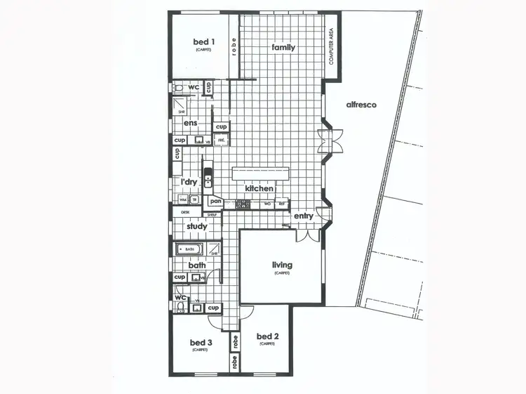 Floorplan of Homely house listing, 6 Glenda Court, Robinvale VIC 3549