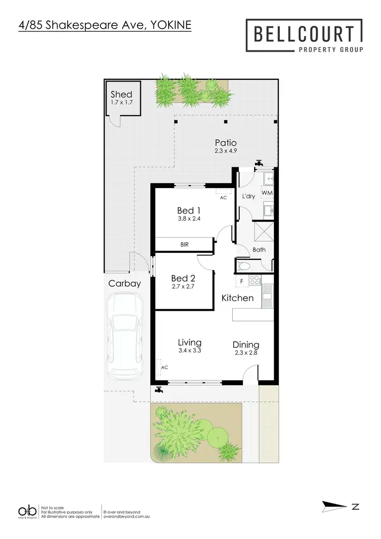 Floorplan of Homely villa listing, 4/85 Shakespeare Avenue, Yokine WA 6060