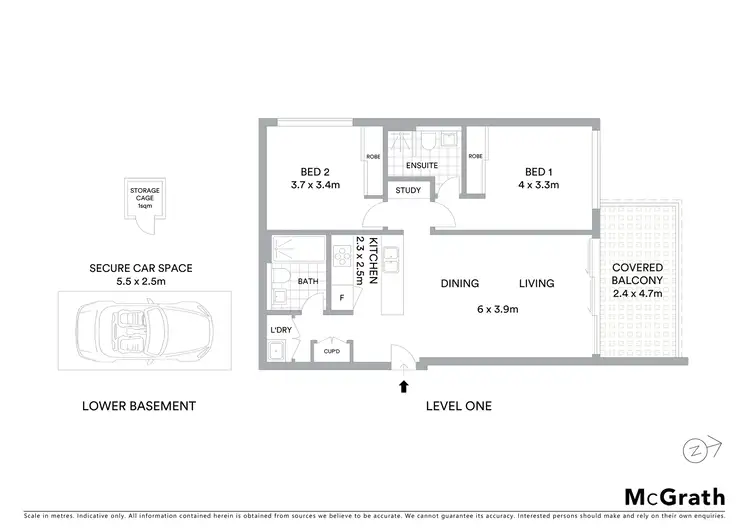 Floorplan of Homely apartment listing, 103/1-3 Dunning Avenue, Rosebery NSW 2018