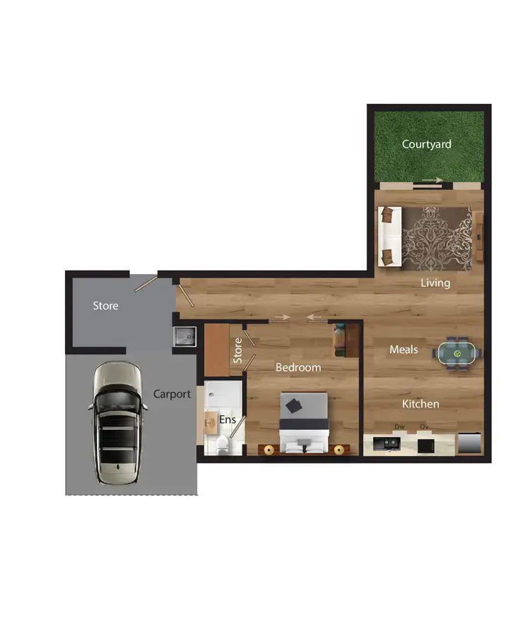 Floorplan of Homely unit listing, 1/13 Gilmore Place, Queanbeyan NSW 2620