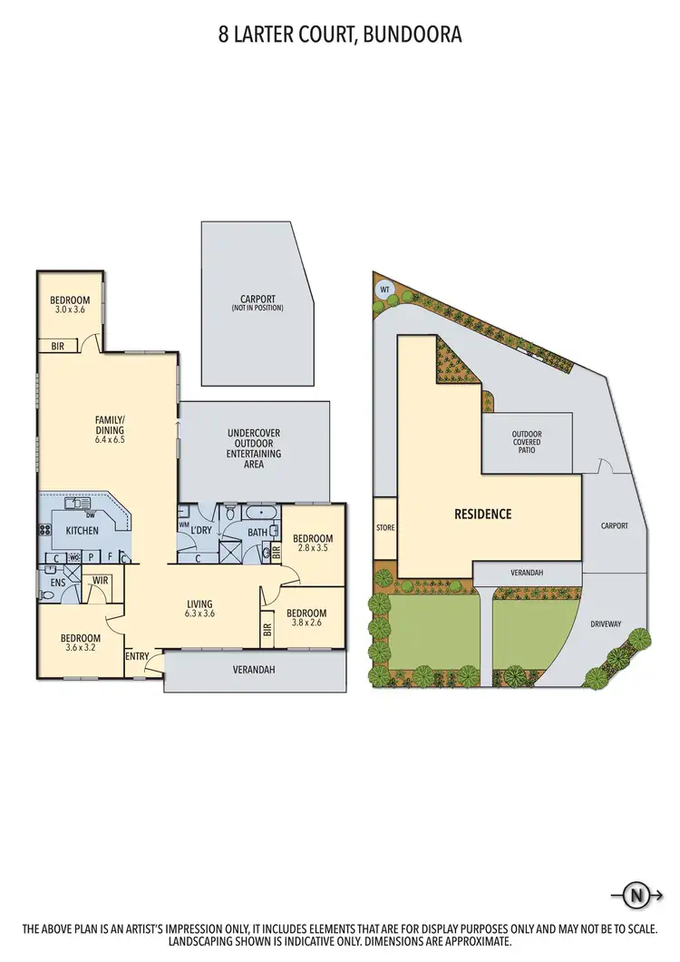 Floorplan of Homely house listing, 8 Larter Court, Bundoora VIC 3083