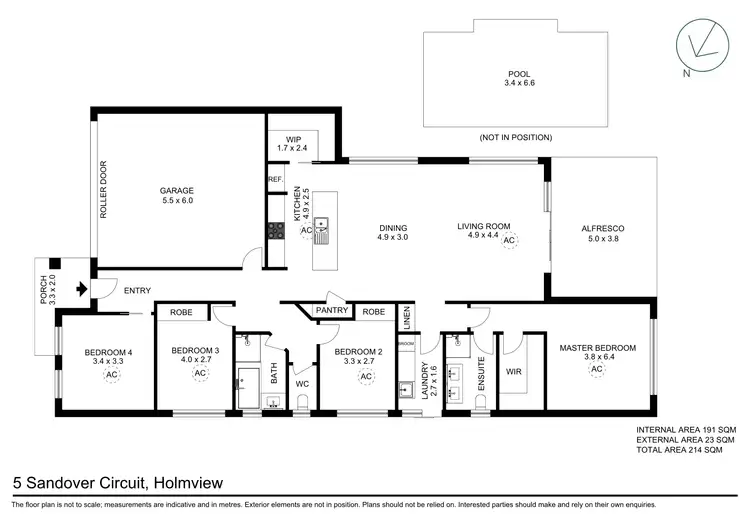 Floorplan of Homely house listing, 5 Sandover Circuit, Holmview QLD 4207