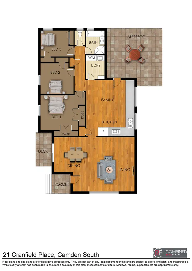 Floorplan of Homely house listing, 21 Cranfield Place, Camden South NSW 2570