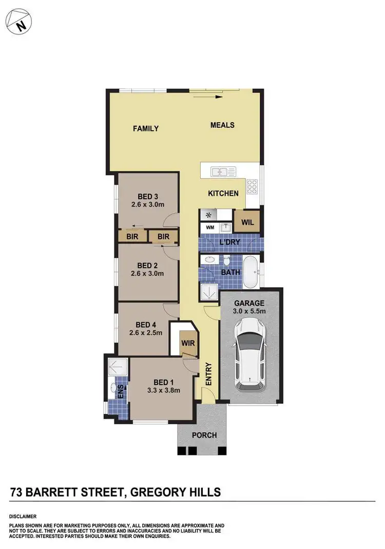 Floorplan of Homely house listing, 73 Barrett Street, Gregory Hills NSW 2557