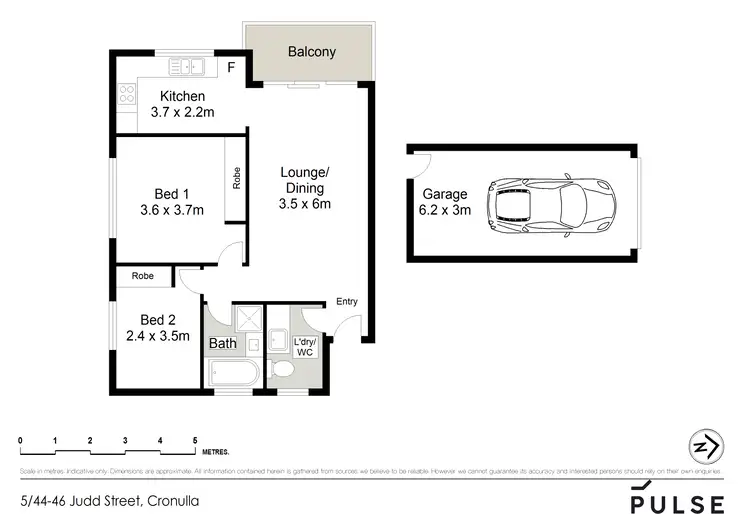 Floorplan of Homely apartment listing, 5/44 Judd Street, Cronulla NSW 2230