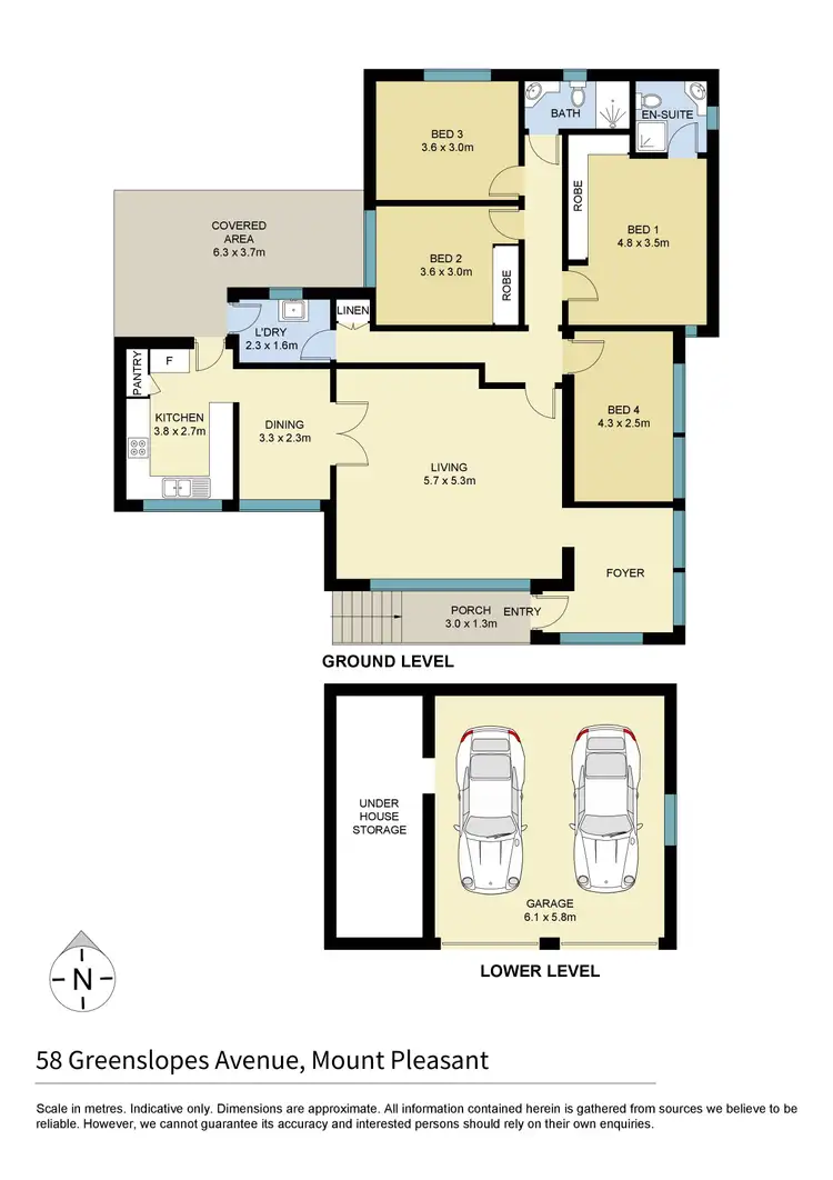 Floorplan of Homely house listing, 58 Greenslopes Avenue, Mount Pleasant NSW 2519