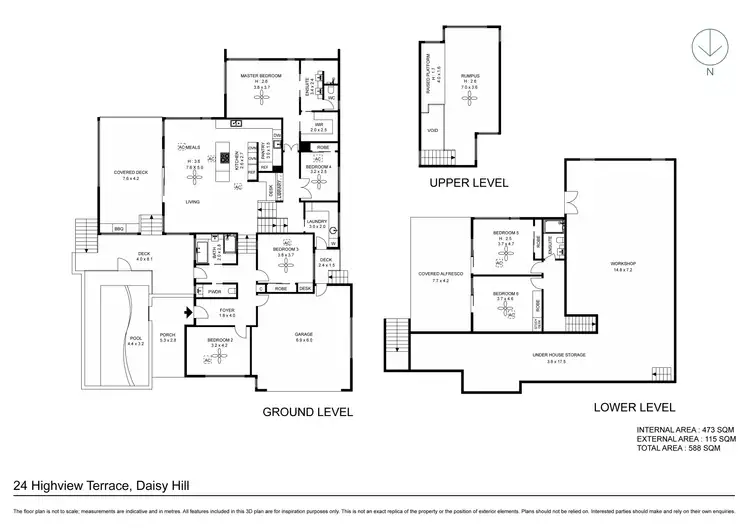 Floorplan of Homely house listing, 24 Highview Terrace, Daisy Hill QLD 4127