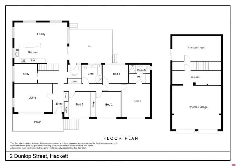 Floorplan of Homely house listing, 2 Dunlop Street, Hackett ACT 2602