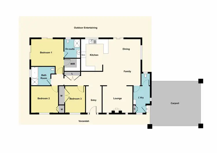 Floorplan of Homely house listing, 108 Commercial Road, Stawell VIC 3380