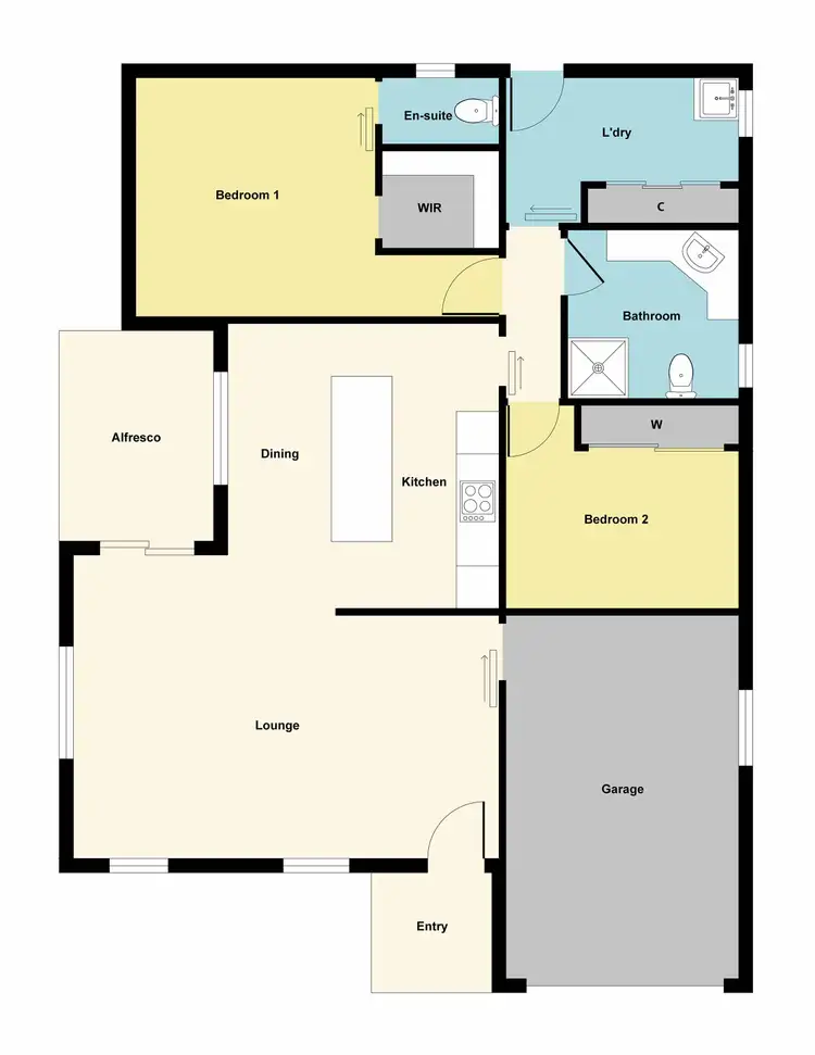 Floorplan of Homely house listing, 2/40 View Point Street, Ararat VIC 3377