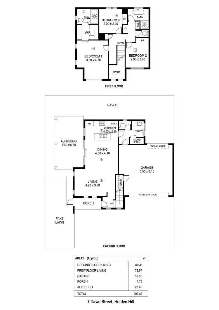 Floorplan of Homely house listing, 7 Dawe Street, Holden Hill SA 5088