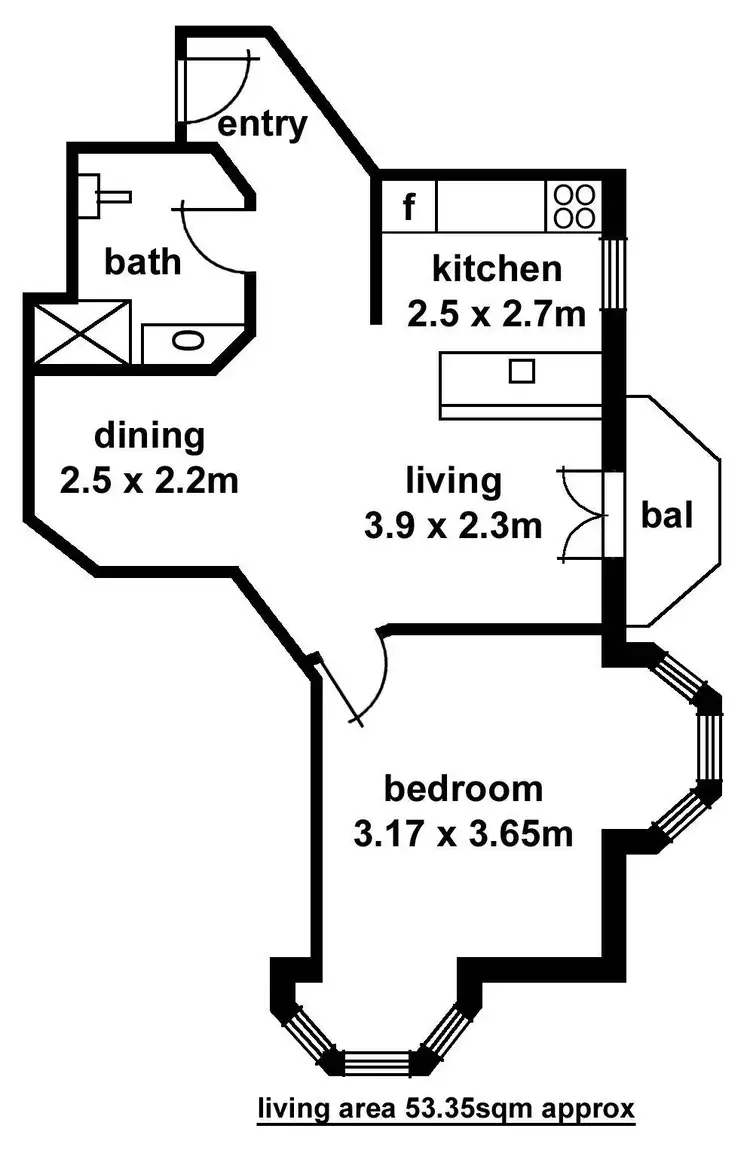 Floorplan of Homely apartment listing, 32/21 Pulteney Street, Adelaide SA 5000