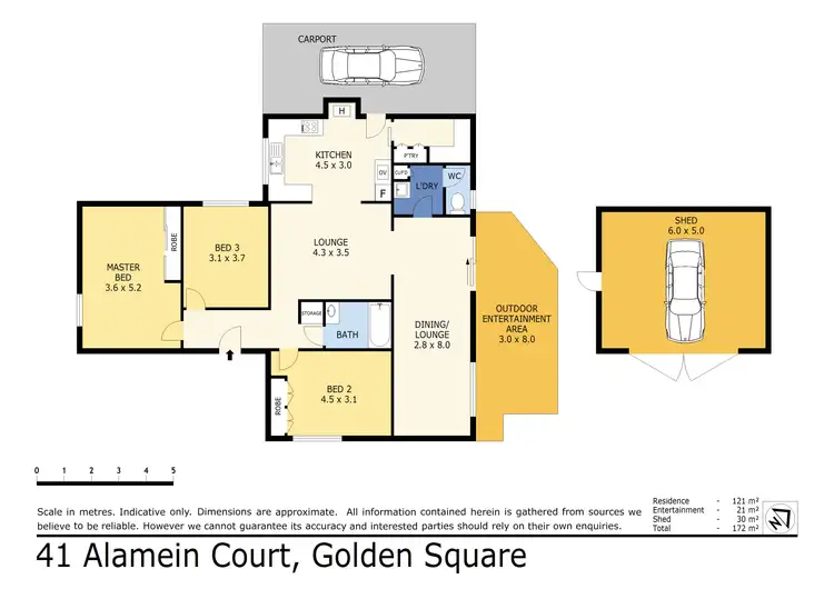 Floorplan of Homely house listing, 41 Alamein Court, Golden Square VIC 3555