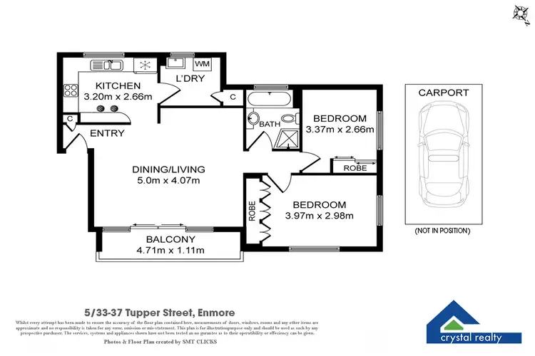 Floorplan of Homely apartment listing, 5/33 Tupper Street, Enmore NSW 2042