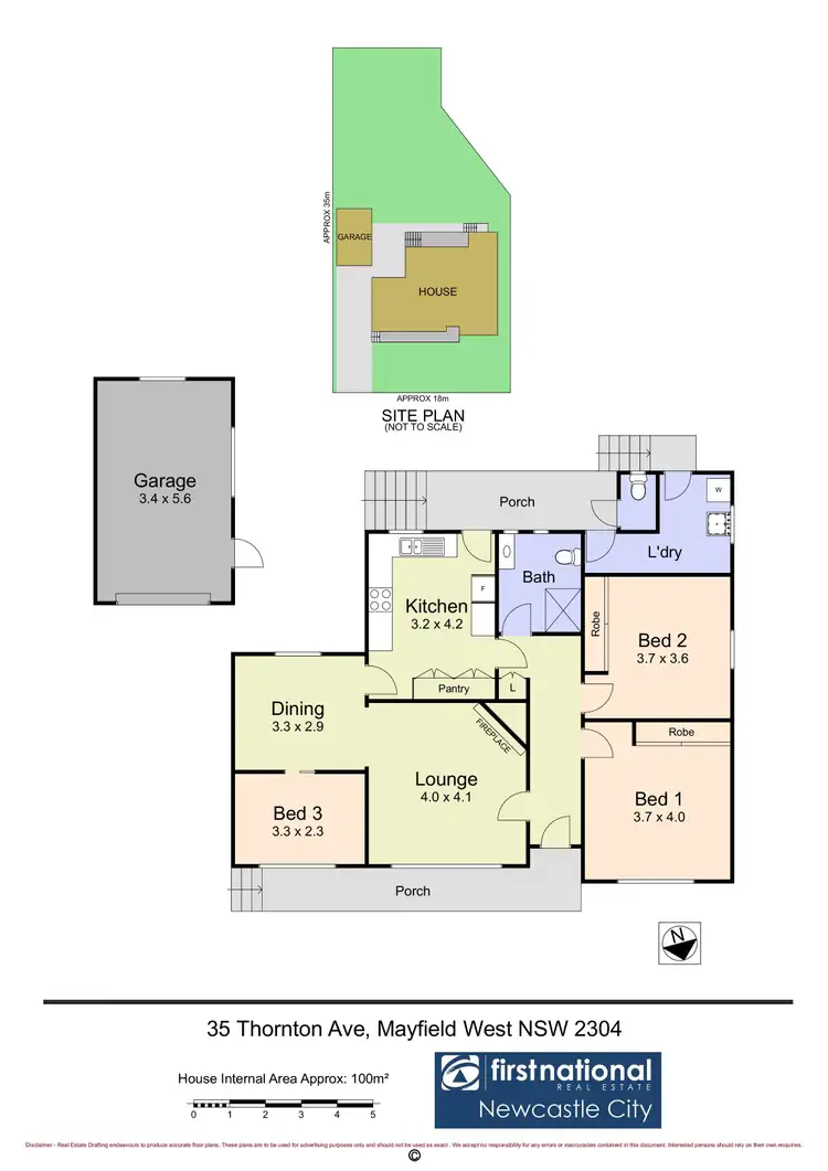 Floorplan of Homely house listing, 35 Thornton Avenue, Mayfield West NSW 2304