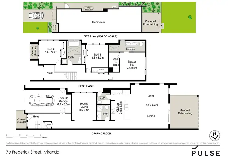 Floorplan of Homely semi-detached listing, 7b Frederick Street, Miranda NSW 2228