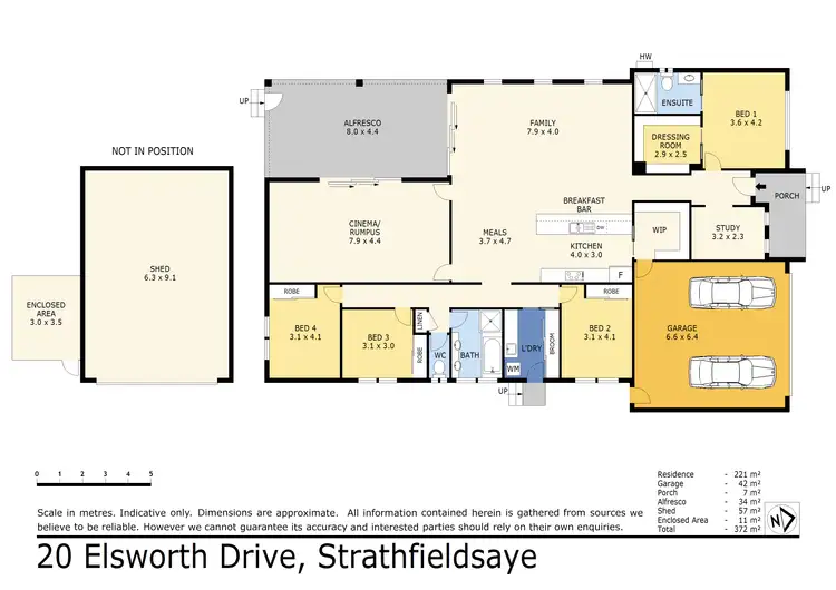 Floorplan of Homely house listing, 20 Elsworth Drive, Strathfieldsaye VIC 3551