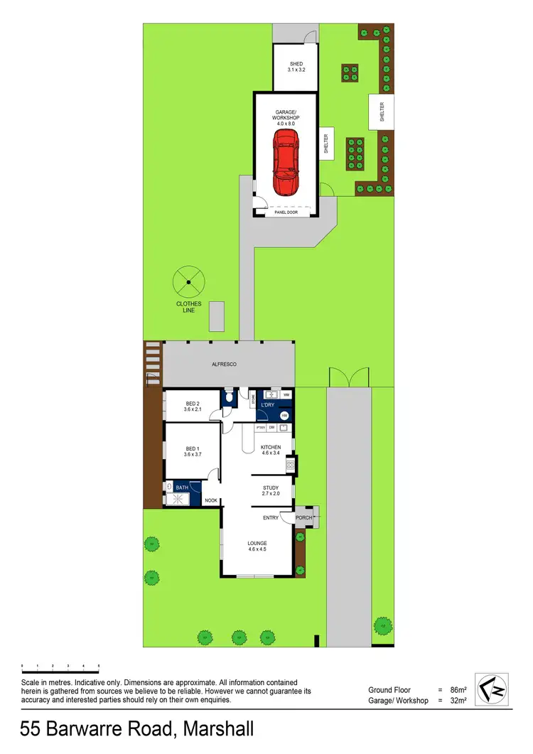 Floorplan of Homely house listing, 55 Barwarre Road, Marshall VIC 3216