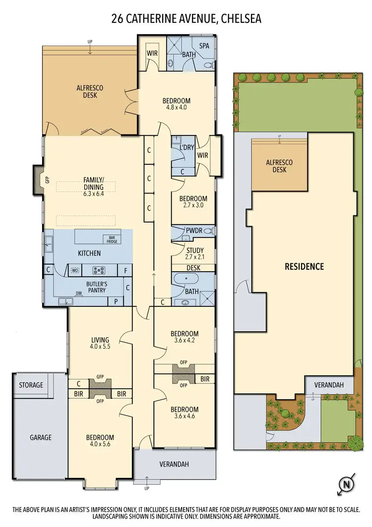 Floorplan of Homely house listing, 26 Catherine Avenue, Chelsea VIC 3196