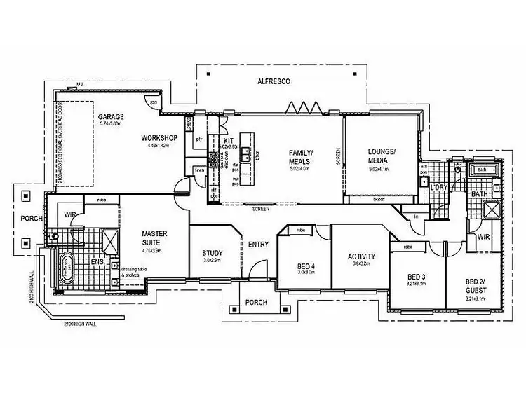 Floorplan of Homely house listing, 1 Finch Parade, Rochedale QLD 4123