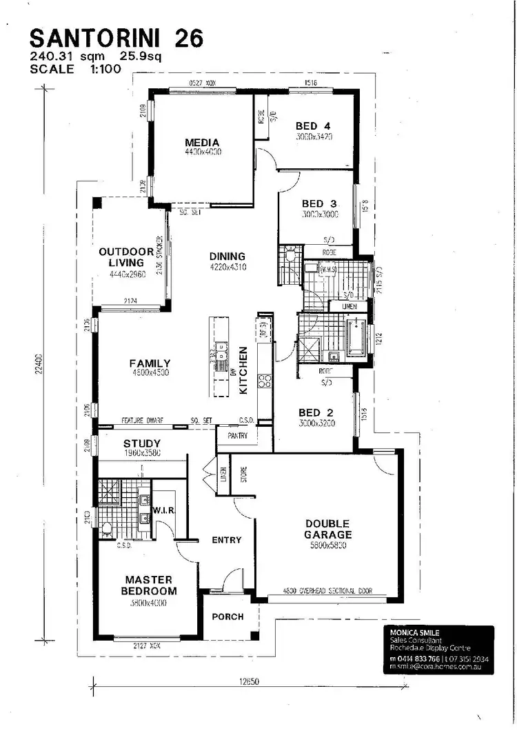 Floorplan of Homely house listing, 22 Honeyeater Place, Rochedale QLD 4123
