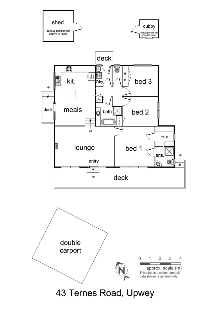 Floorplan of Homely house listing, 43 Ternes Road, Upwey VIC 3158