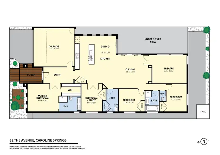 Floorplan of Homely house listing, 32 The Avenue, Caroline Springs VIC 3023
