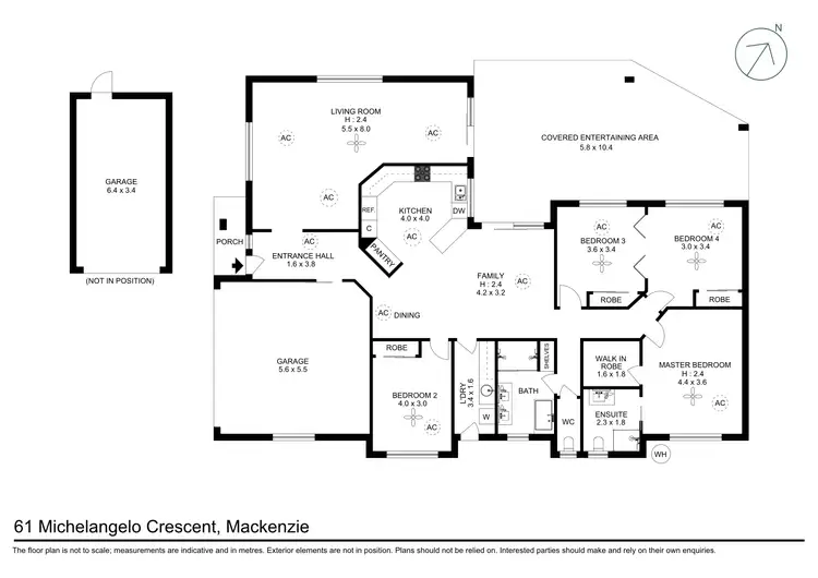 Floorplan of Homely house listing, 61 Michelangelo Crescent, Mackenzie QLD 4156