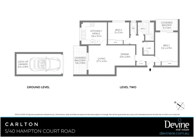 Floorplan of Homely apartment listing, 5/40 Hampton Court Road, Carlton NSW 2218