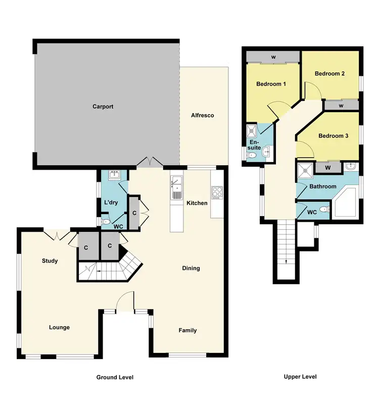 Floorplan of Homely unit listing, 1/204 Drummond Street South, Ballarat Central VIC 3350