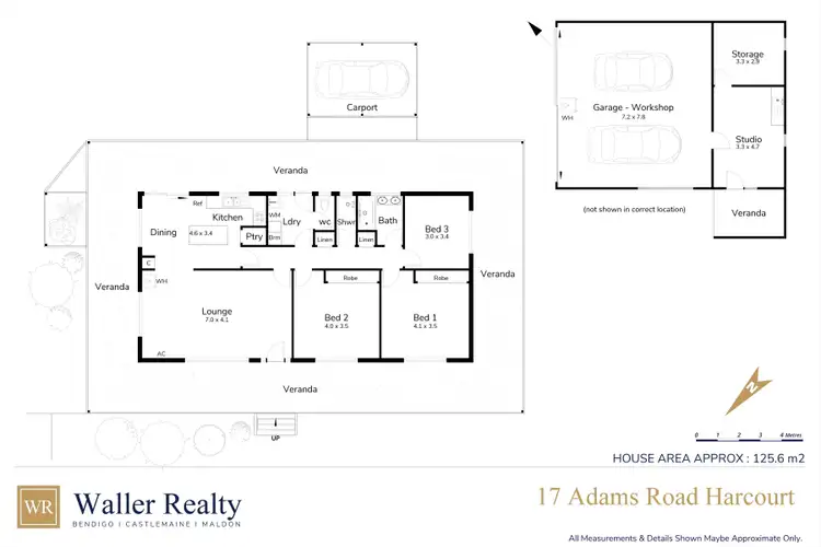 Floorplan of Homely house listing, 17 Adams Road, Harcourt VIC 3453