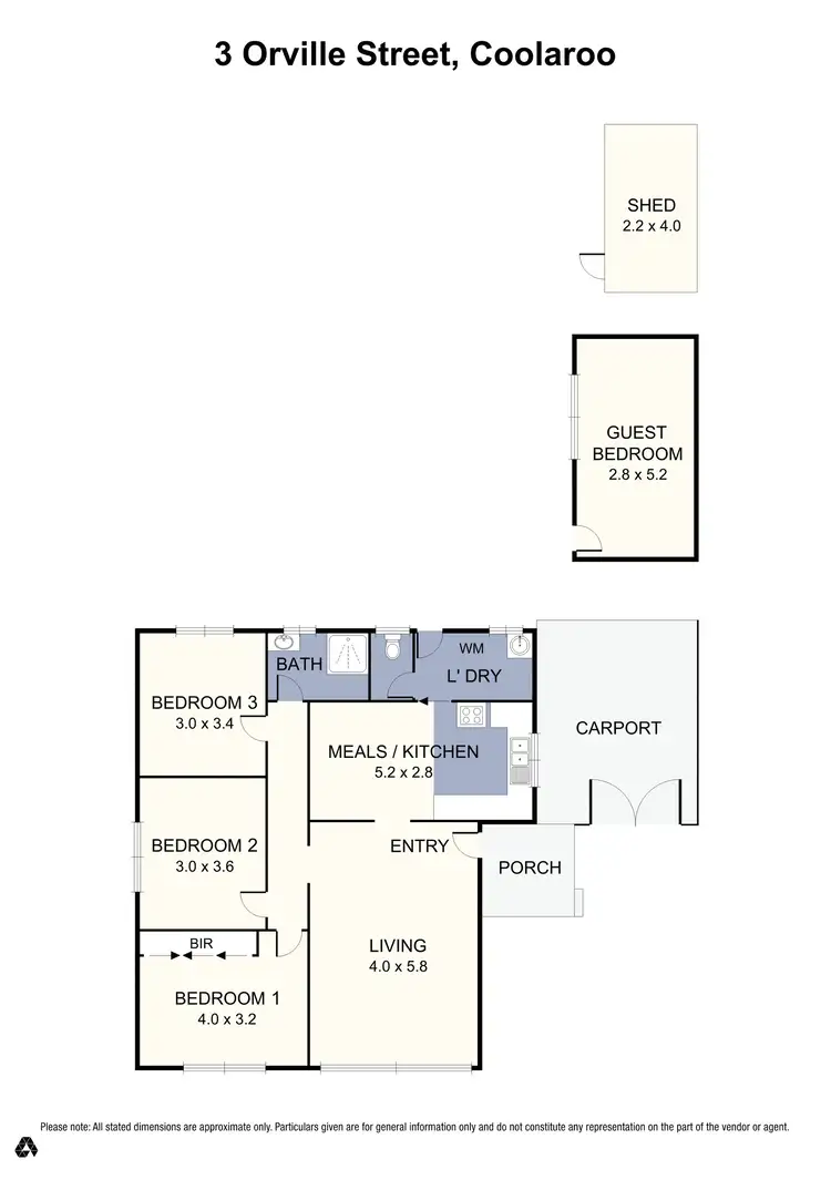 Floorplan of Homely house listing, 3 Orville Street, Coolaroo VIC 3048