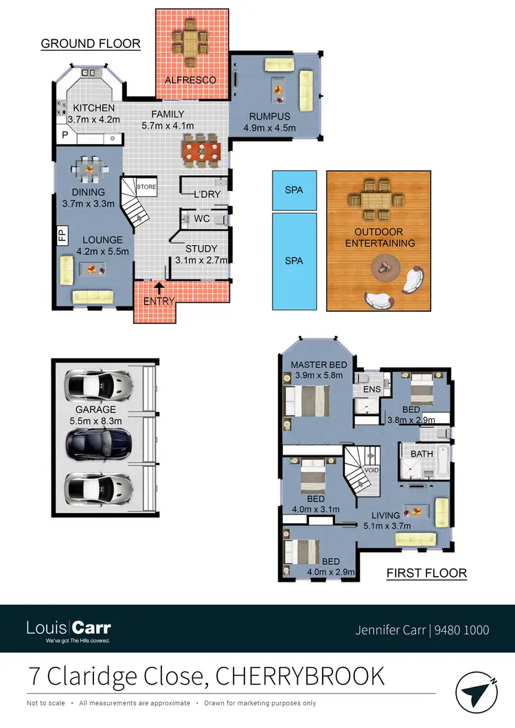 Floorplan of Homely house listing, 7 Claridge Close, Cherrybrook NSW 2126