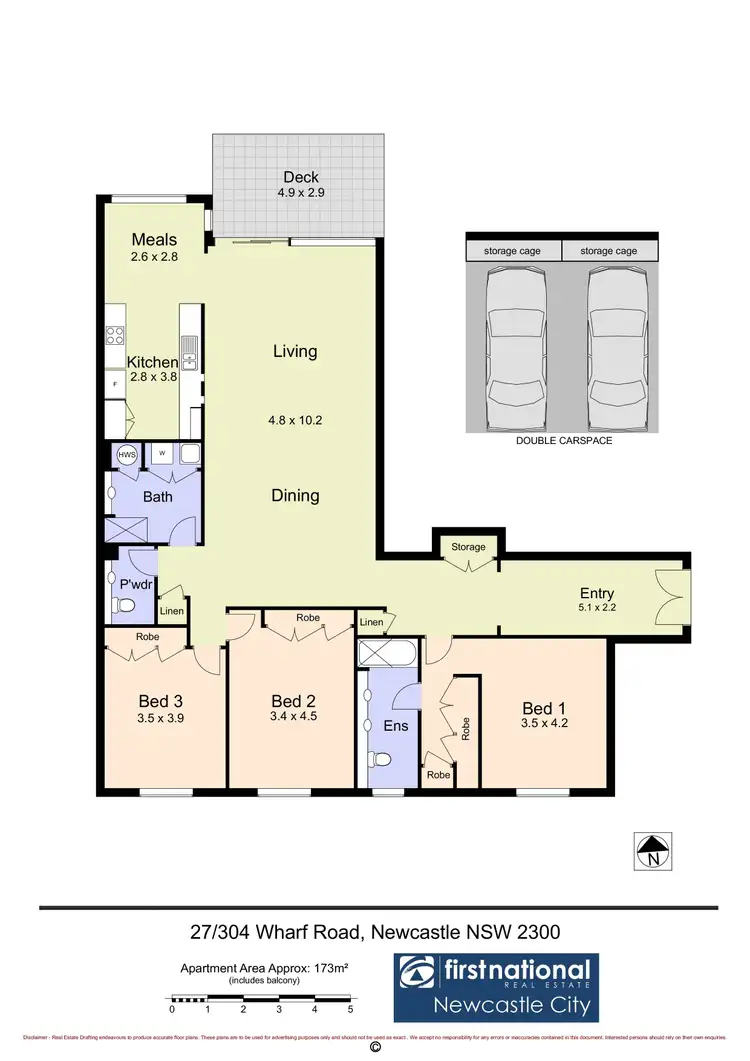 Floorplan of Homely apartment listing, 27/304 Wharf Road, Newcastle NSW 2300