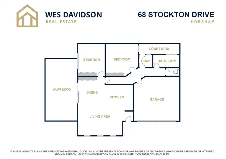 Floorplan of Homely townhouse listing, 68 Stockton Drive, Horsham VIC 3400