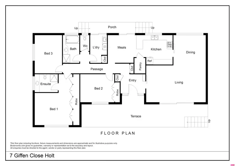 Floorplan of Homely house listing, 7 Giffen Close, Holt ACT 2615