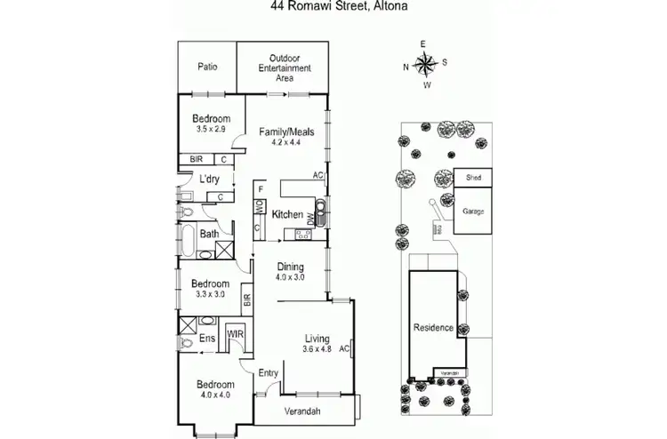 Floorplan of Homely house listing, 44 Romawi Street, Altona VIC 3018