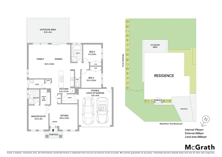 Floorplan of Homely house listing, 16 Macarthur Park Boulevard, Miners Rest VIC 3352