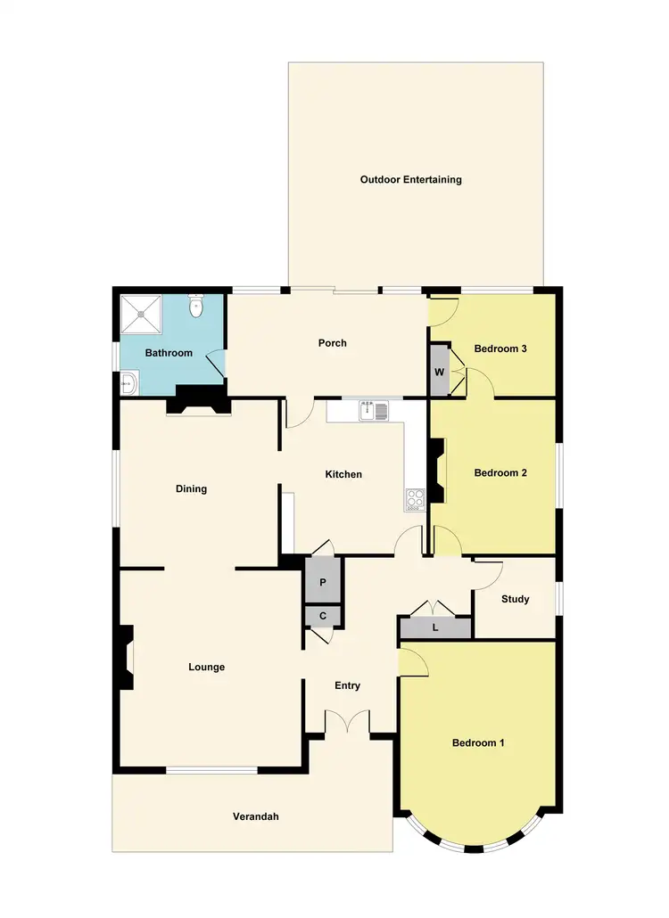 Floorplan of Homely house listing, 2 Majorca Road, Maryborough VIC 3465