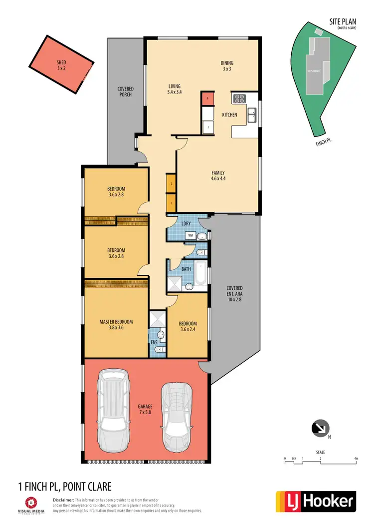 Floorplan of Homely house listing, 1 Finch Place, Point Clare NSW 2250