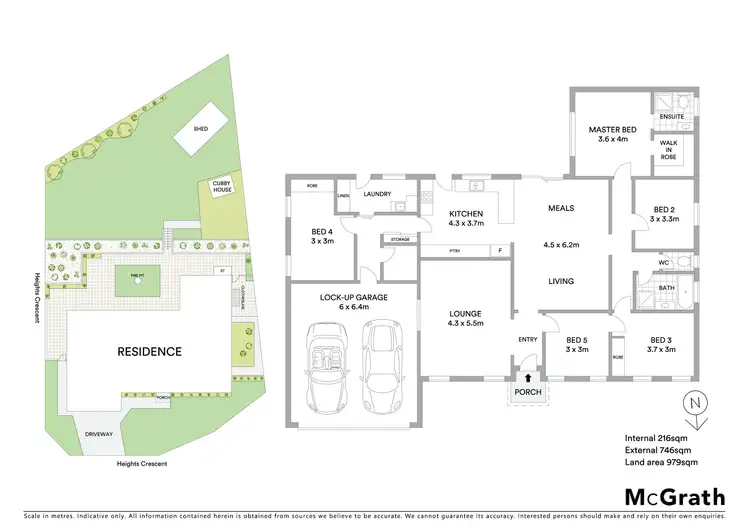 Floorplan of Homely house listing, 14 Heights Crescent, Ballarat North VIC 3350