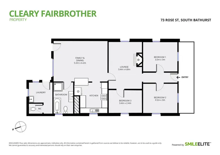 Floorplan of Homely house listing, 73 Rose Street, South Bathurst NSW 2795