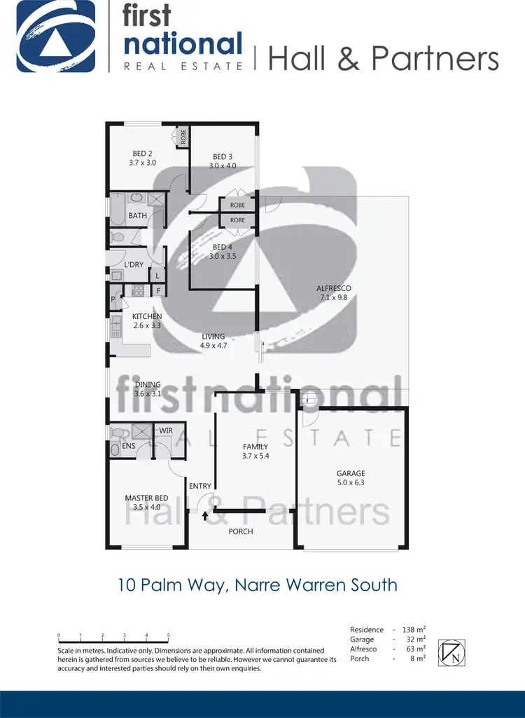 Floorplan of Homely house listing, 10 Palm Way, Narre Warren South VIC 3805