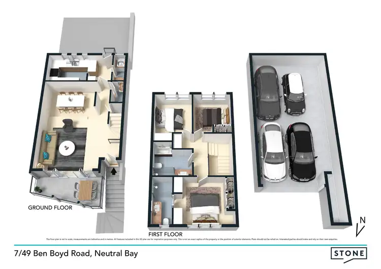 Floorplan of Homely townhouse listing, 7/49 Ben Boyd Road, Neutral Bay NSW 2089