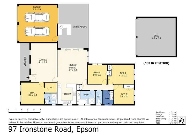 Floorplan of Homely house listing, 97 Ironstone Road, Epsom VIC 3551